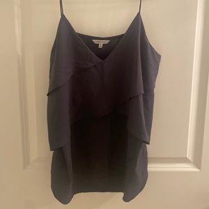 Naked Zebra Ruffled Gray Tank